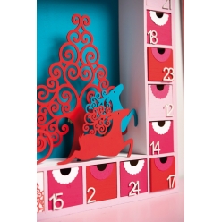 calendrier de l avent carre avec renfoncement