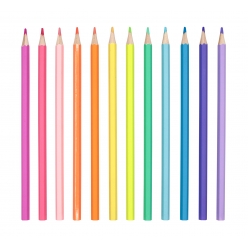 crayons de couleur qualite beaux arts couleur pastel 12 pieces