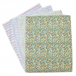 coupons de coton geometrique 455 x 55 cm 4 pieces
