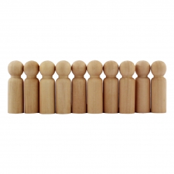 gros pion personnages en bois 7 cm 10 pieces