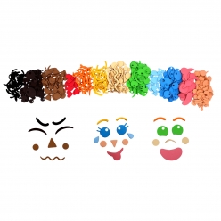 forme en mousse caoutchouc adhesive emotions 500 pieces
