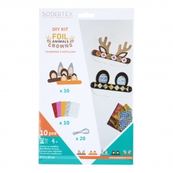 couronne a metalliser avec foil et elastiques 10 pieces