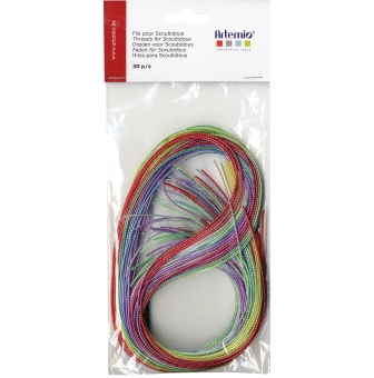 scoubidous effet metalise 30 fils