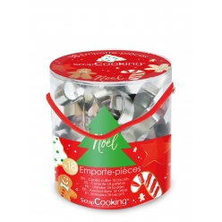 emporte pieces alimentaire acier noel 18 pieces
