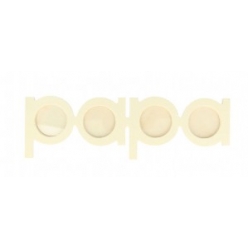 cadre photo en bois papa 258x78 cm