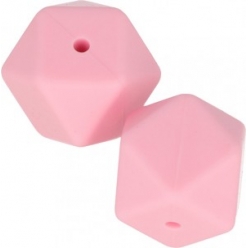 perles en silicone ideal attache tetine bebe rose 17 mm 2 pieces