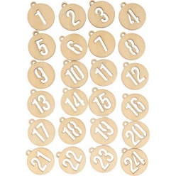 chiffres de l avent en bois 24 pieces