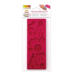 moule en silicone pour pate a sucre noel