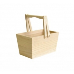 panier a decorer en bois 16x17x10 cm bois