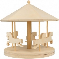 manege en bois 22x20 cm