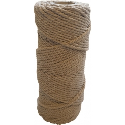 corde en coton 3mm marron 60m