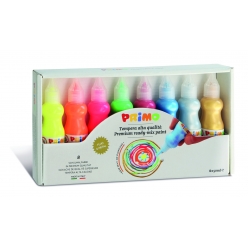gouache pour enfant flacon precision 8 couleurs fluos et metalliques