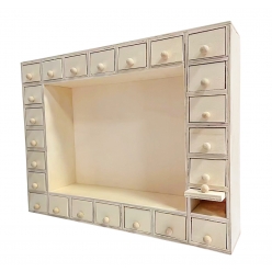 calendrier de l avent en bois 355 x 27 x 7 cm