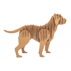 maquette en carton chien petit modele 20 x 14 x 4 cm