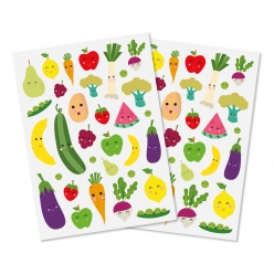 gommettes fruits et legumes de 1 a 87 cm 64 pieces