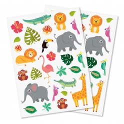 gommettes jungle de 17 a 72 cm 56 pieces