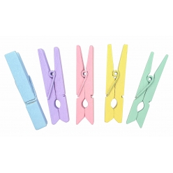 pinces a linge en bois couleurs pastel 45 cm 50 pieces