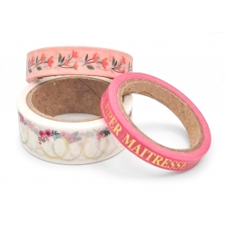 ruban adhesif washi tape super maitresse 3 pieces