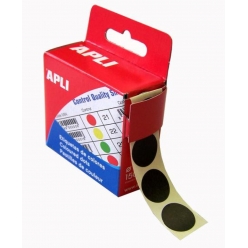 gommette pastille 15 cm noir 150 pieces