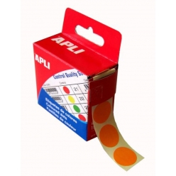 gommette pastille 15 cm orange 150 pieces