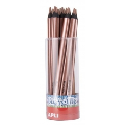 crayon de couleur jumbo metallic bronze