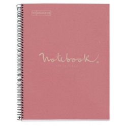 cahier spirale a4 80 pages rose 80g