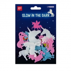 stickers licornes phosphorescent 12 pieces