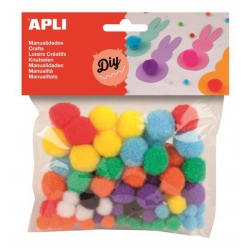 pompons assortiment 78 pieces