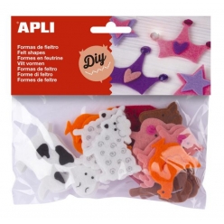 animaux en feutrine 18 pieces