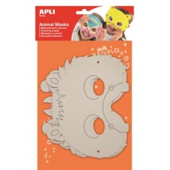 masque en carton animaux 6 pieces