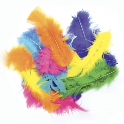plumes assortiment de couleurs 250 g