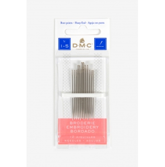 aiguilles a broder taille 1 a 5  12 pieces