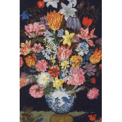 kit point de croix nature morte de fleurs bosschaert national gallery