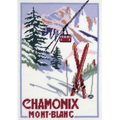 canevas penelope imprime chamonix 40 x 52 cm