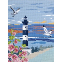 canevas penelope imprime phare 40 x 50 cm