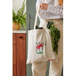 kit tote bag a broder champignons gift of stitch