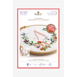 kit broderie couronne de fleurs