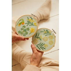 kit broderie mindful duo sous bois enchante