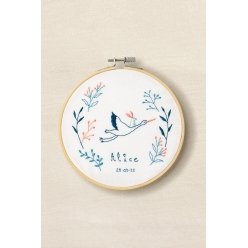 kit broderie gift of stitch bebe cigogne
