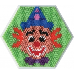 plaque petit hexagone pour petites perles o25 mm mini