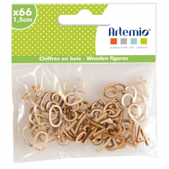 chiffres en bois 15 cm 66 pieces