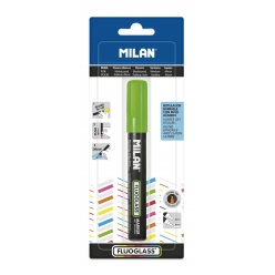 marqueur fluoglass pointe biseautee 2 4mm vert