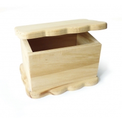 boite en bois couvercle ondule 135 cm
