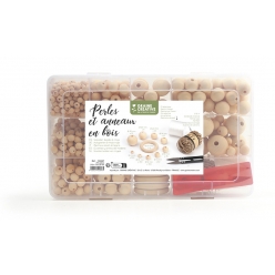 perle en bois 747 pieces
