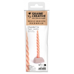 moule en silicone pour bougie platre ou resine chandelle