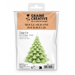 moule en silicone pour bougie platre ou resine sapin 85 cm