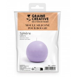 moule en silicone pour bougie platre ou resine sphere