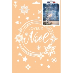 pochoir a4 joyeux noel