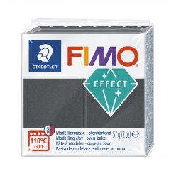 pate fimo 57 g effect metal gris acier 8010 91