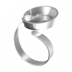 support pour bague fimo avec cuve ovale
